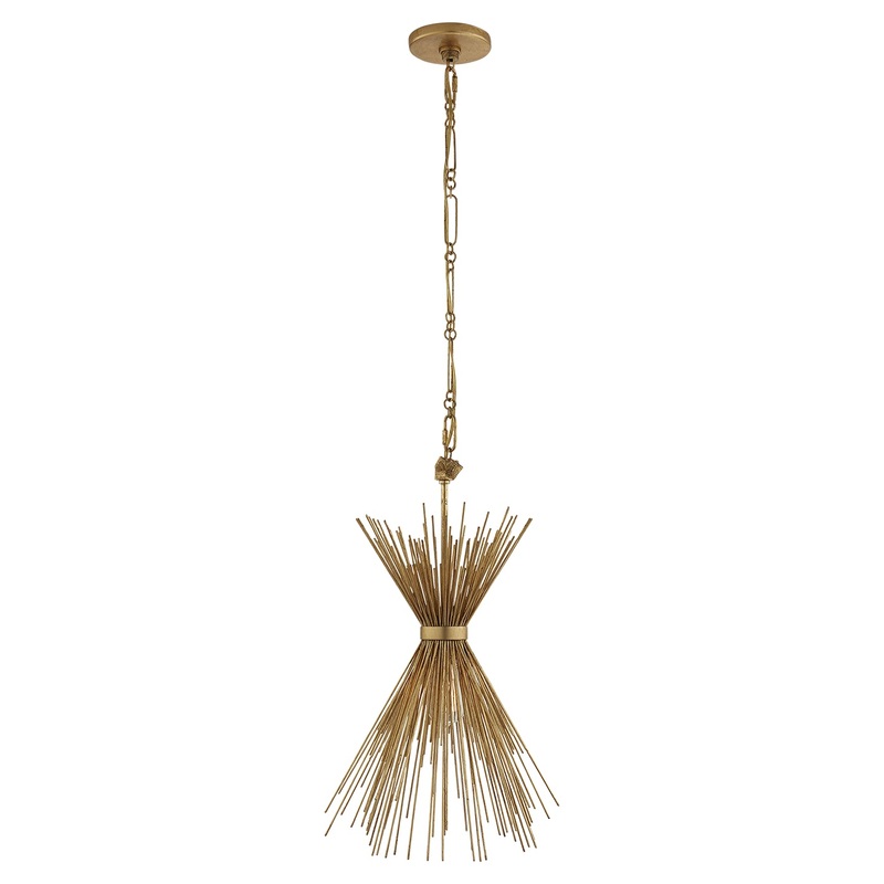 One Light Chandelier from the Strada Collection in Gild Finish by Visual Comfort Signature