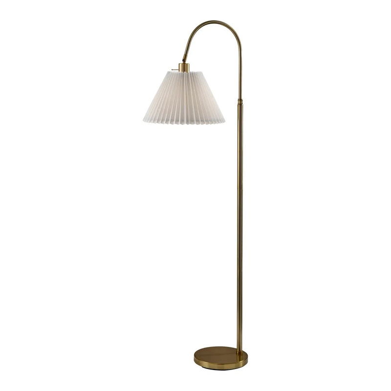 Thalia Floor Lamp Antique Brass
