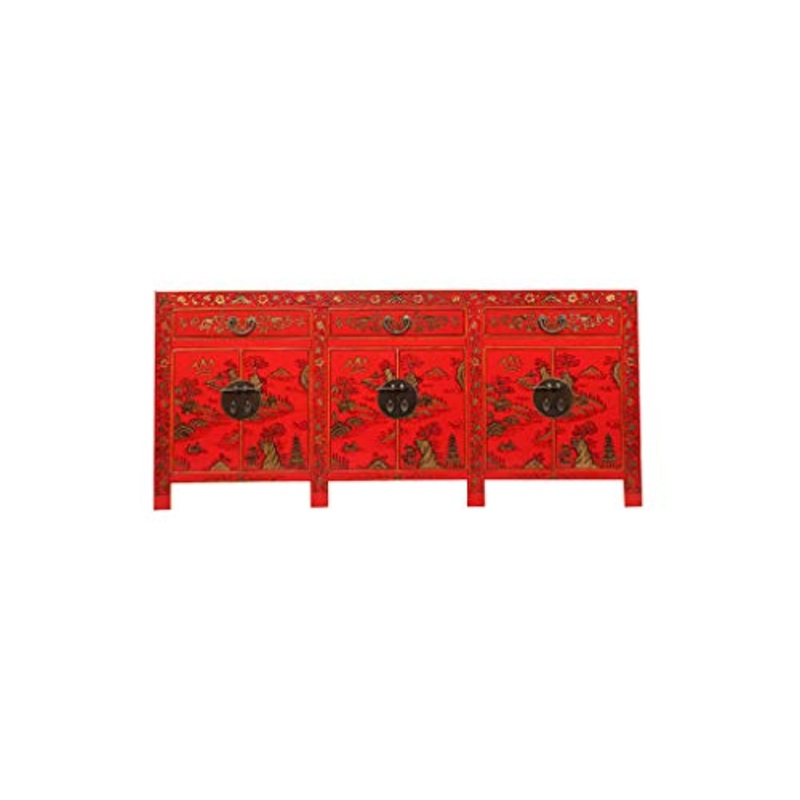 Yajutang Splendida credenza con paesaggio dipinto a mano