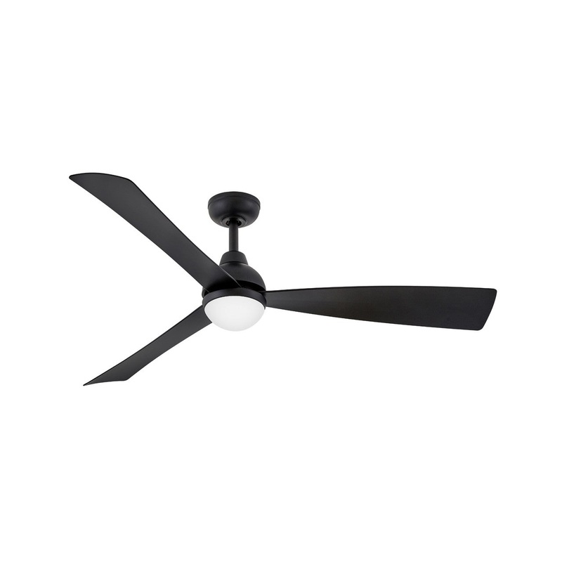 56″ Ceiling Fan from the Una Collection in Matte Black Finish by Hinkley