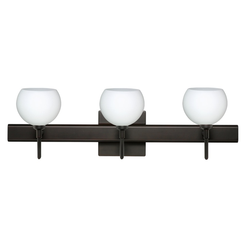 Besa 3SW-565807-BR-SQ Palla Three Light Wall Sconce Bronze