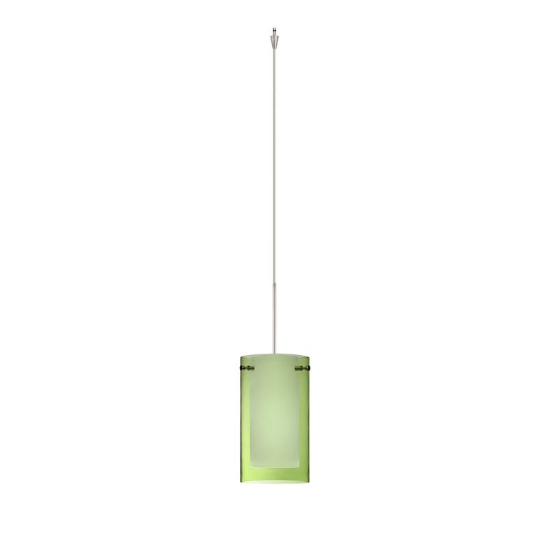 Besa XP-L44007-SN Pahu One Light Pendant Satin Nickel