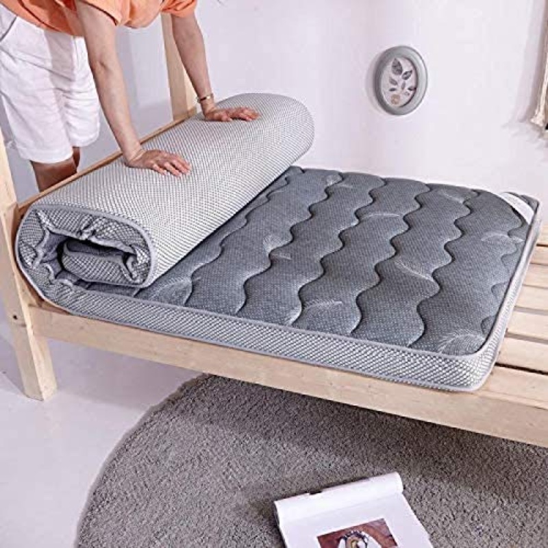 Materassi Futon Materasso Tatami Comfort Soft Spessore Dormitorio per Studenti Dormitorio,Gray-180 * 200cm