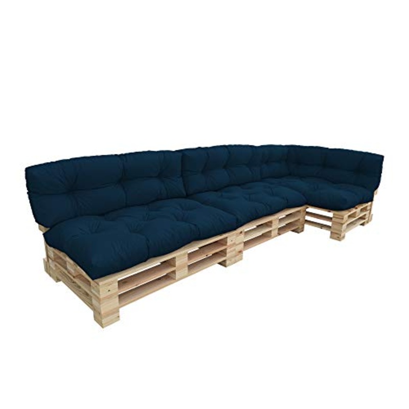 Oslo cuscini per mobili in pallet impermeabili, trapuntati, imbottiti, per divani in pallet