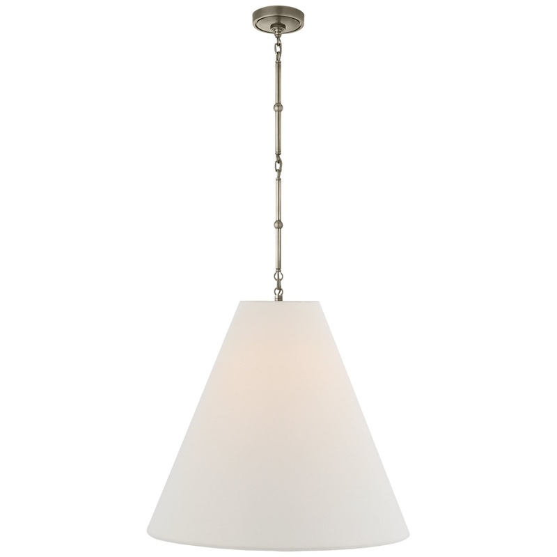 Two Light Hanging Lantern from the Goodman Collection in Antique Nickel Finish by Visual Comfort Signature