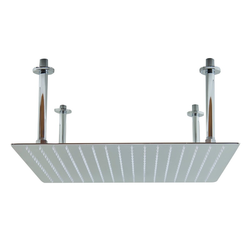 ALFI brand RAIN20S-PSS 20″ Square Polished Solid Stainless Steel Ultra Thin Rain Shower Head