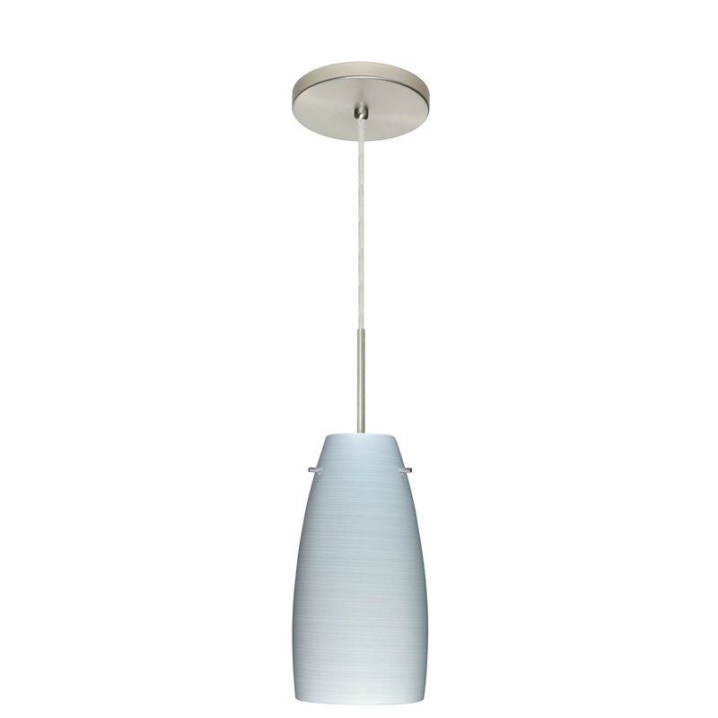Besa 1JT-1512KR-SN Tao One Light Pendant Satin Nickel