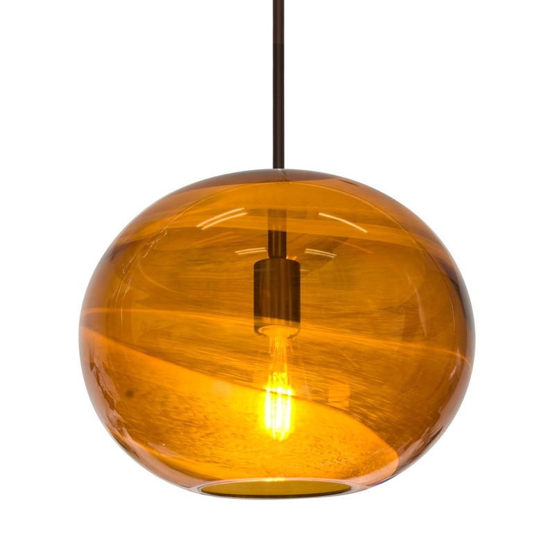 Besa 1TT-GENOAM-EDIL-BR Geno LED Pendant Bronze