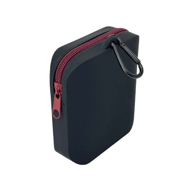 Black Silicone Dog Treat Pouch (Set of 2) – Waterproof, Portable for Training & Walks