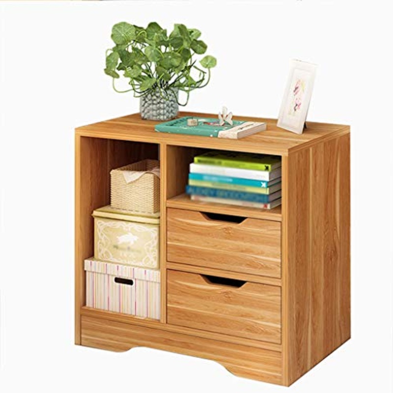 Comodino Pratico Tavolo di Studio Corridoio Doppio pompaggio Locker Bagno Solido della Famiglia di Legno Camera dell’Assemblea Addensare Soggiorno Multifunzione 49X31.5X48.5cm FANJIANI