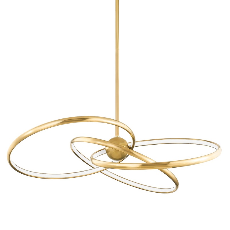 Corbett Lighting 341-42-VB Alula LED Chandelier Vintage Brass