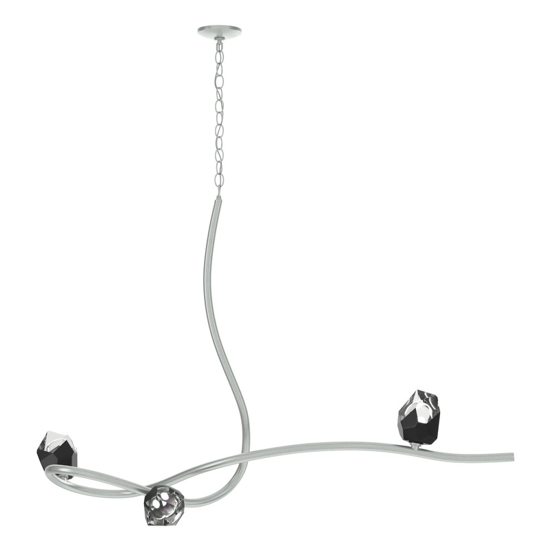 Glacier 3-Light Pendant Vintage Platinum Black Crystal (BP)