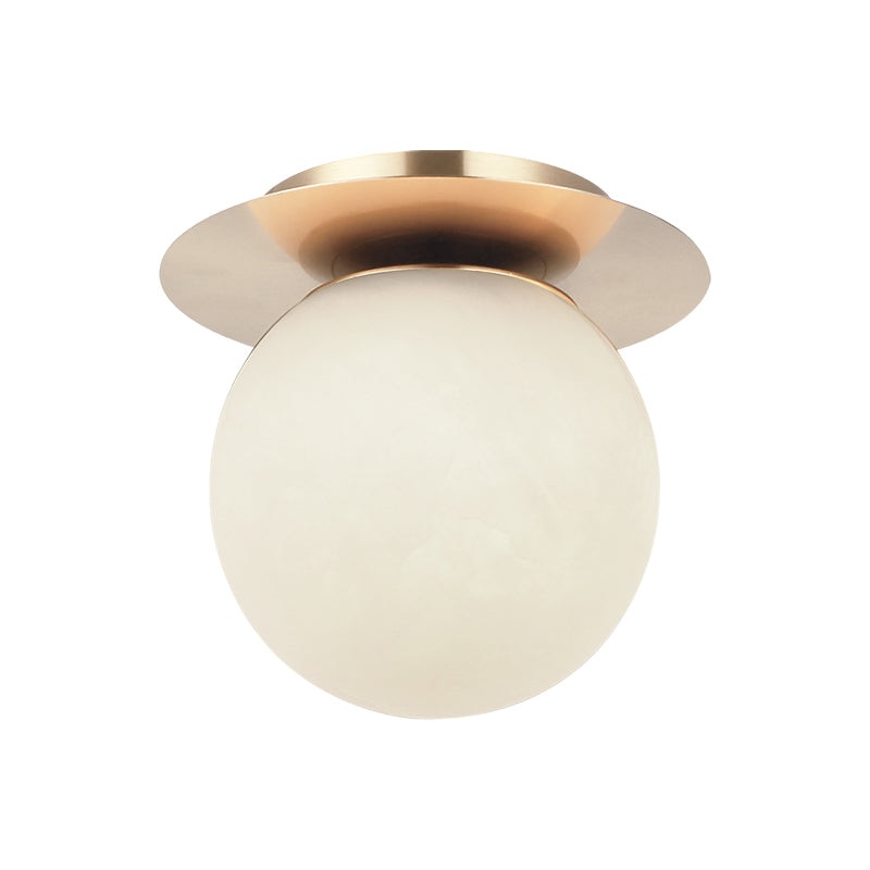 Nikini 1-Light Wall Sconce/Ceiling Mount Aged Gold Brass