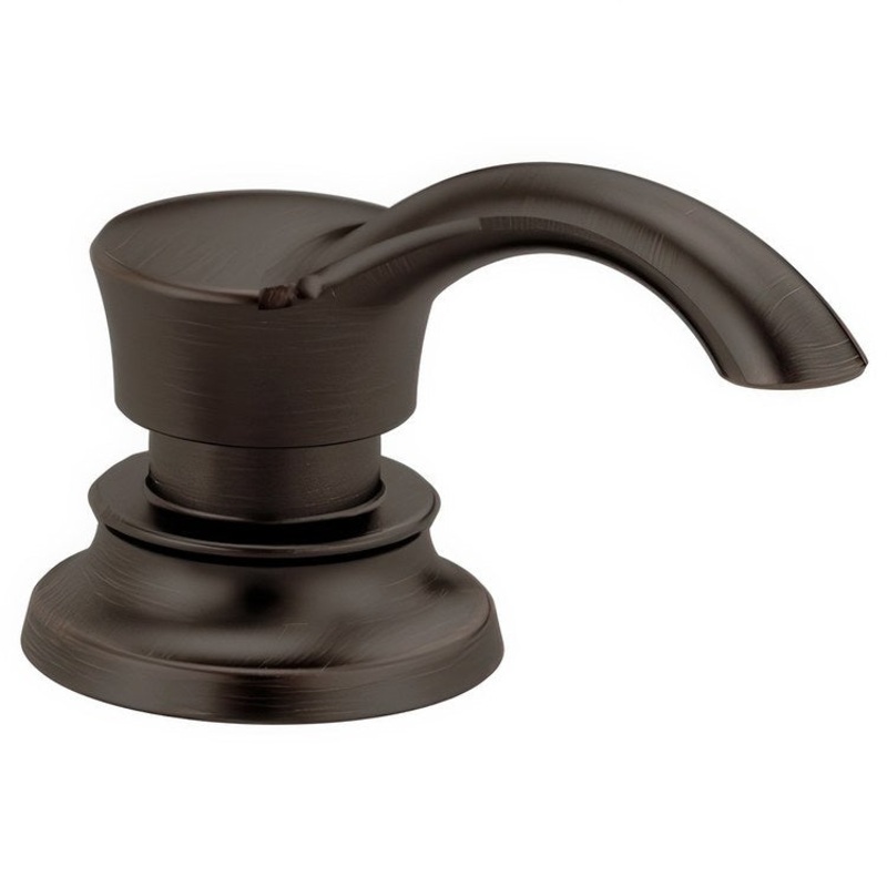 Soap Dispenser Venetian Bronze Deck Mount Metal 13 Ounce 2-1/4 Inch