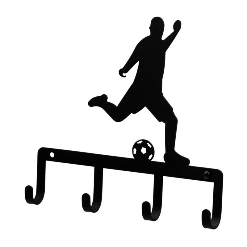 Village Wrought Iron KH-183 Soccer Player Key Holder