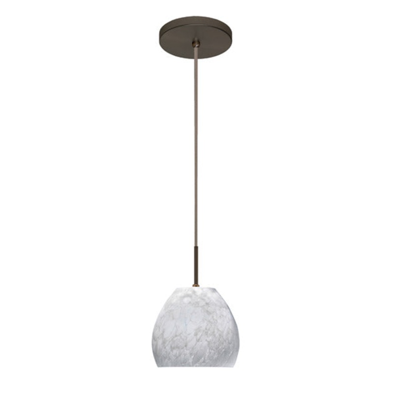 Besa 1BT-412219-BR Bolla One Light Pendant Bronze