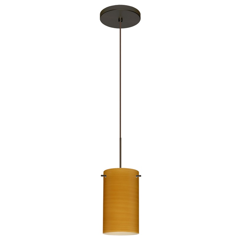 Besa 1XT-4404OK-BR Stilo One Light Pendant Bronze
