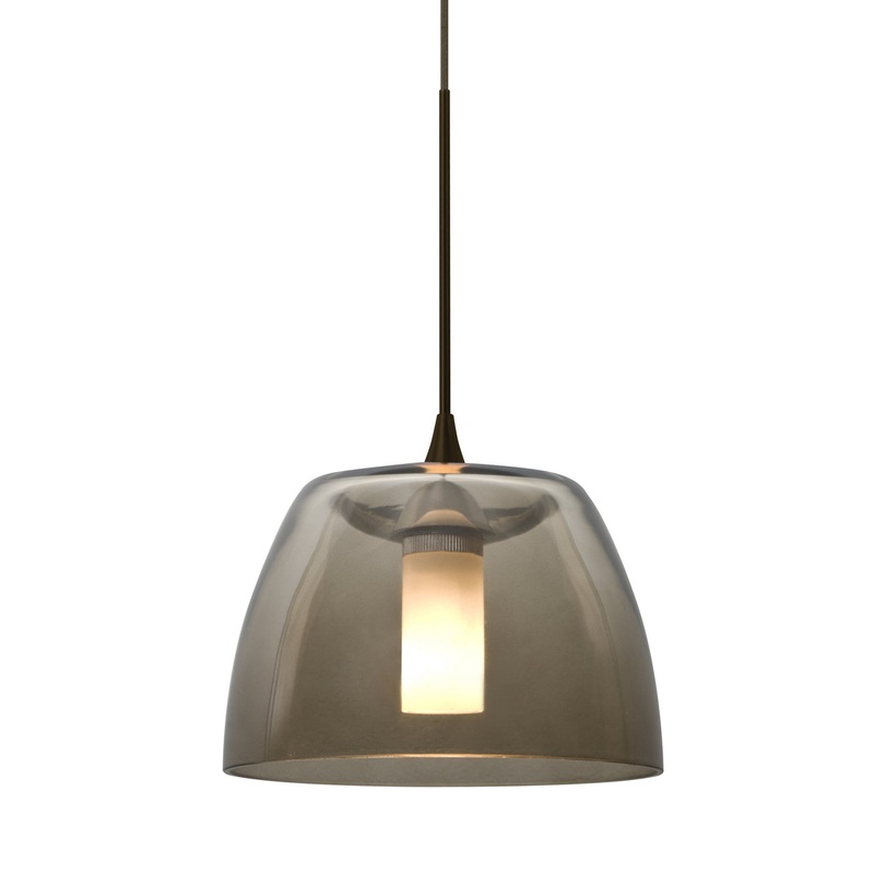 Besa 1XT-SPURSM-LED-BR Spur One Light Pendant Bronze