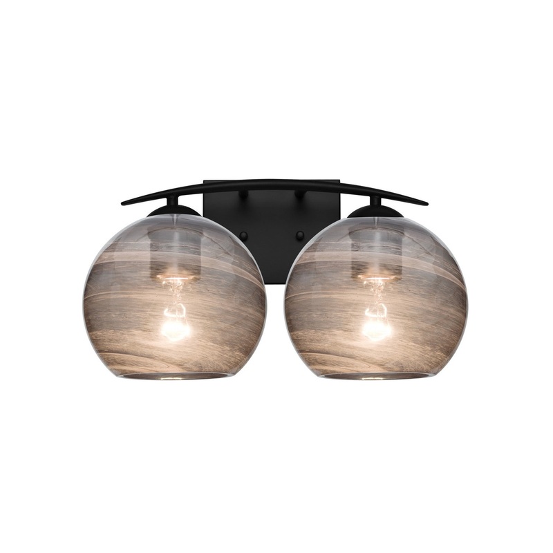 Besa 2WC-JILLYSM-BK Besa Jilly Vanity Two Light Vanity Black