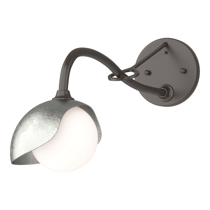 Brooklyn 1-Light Single Shade Long-Arm Sconce Oil Rubbed Bronze Sterling