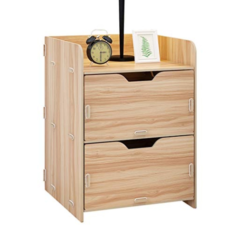 Comodino Semplice, Semplice Camera da Letto Economica Armadio di stoccaggio portante 300KG-30x40x29cm FANJIANI