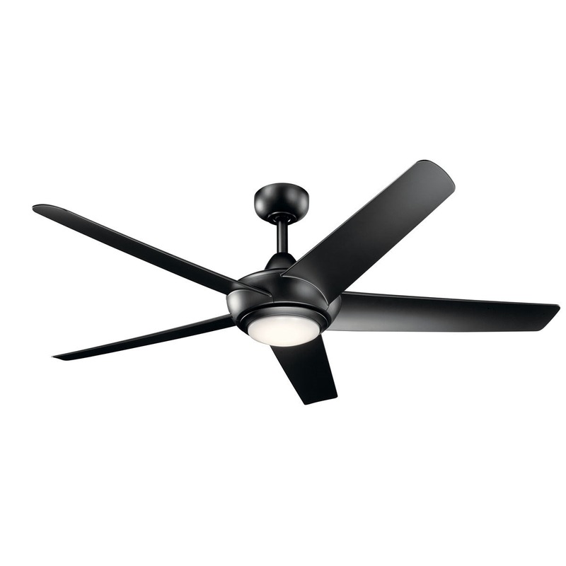 Kichler 330089SBK 52″ Ceiling Fan, Satin Black