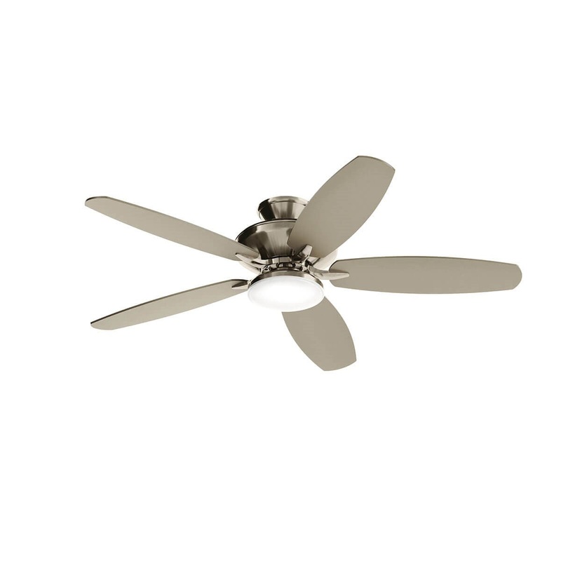 Kichler 330163NI 52″ Ceiling Fan, Painted Brushed Nickel