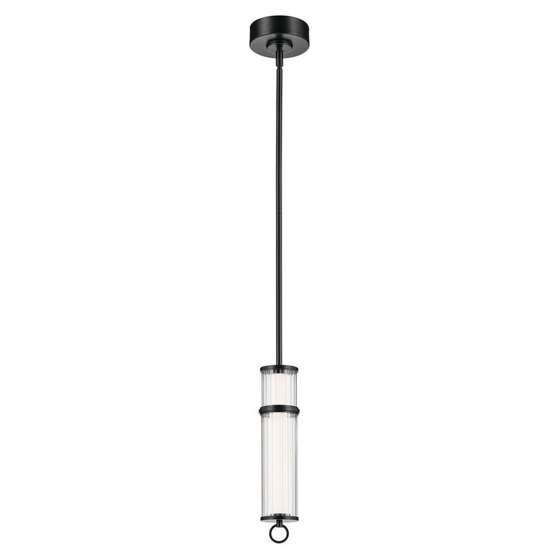 Riven 15.5″ LED 1-Light Pendant Black