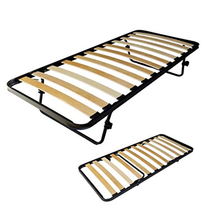 sardamaterassi Rete a doghe in legno singole 80×190 con piedi, estraibile a scomparsa letto supporti anticigolio