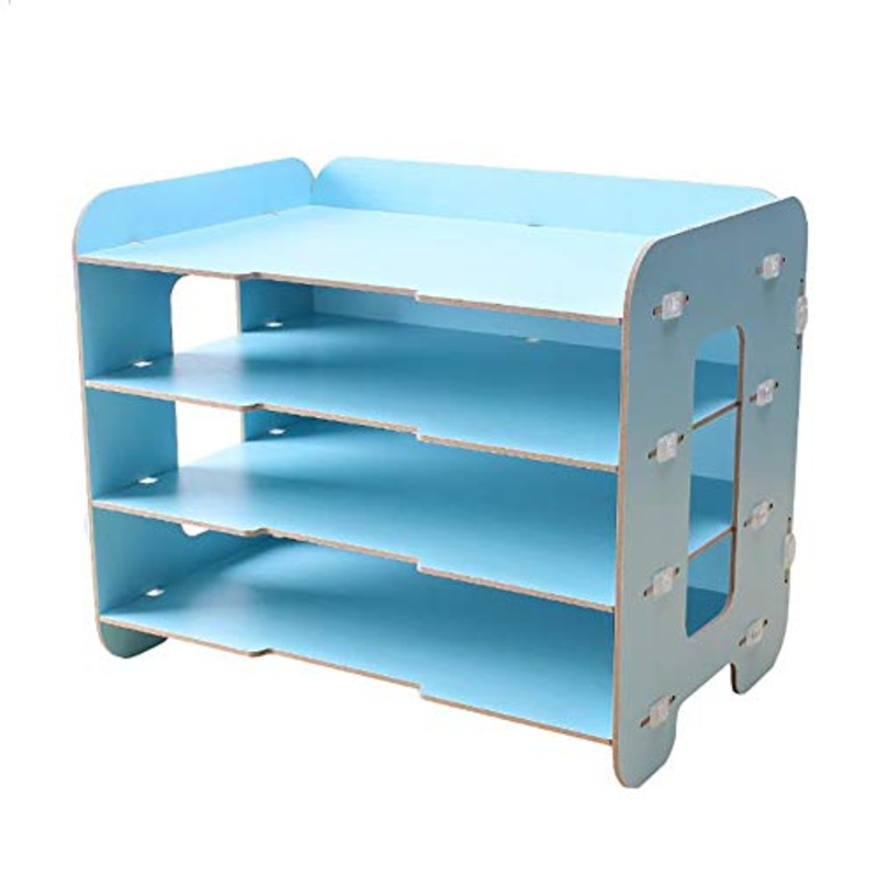 Schedario Classificatore Verticale Cartella del Desktop, Portariviste in Legno Scaffale per Cancelleria A pi Piani, Forniture per Ufficio O Articoli per La Casa (Size : #2)
