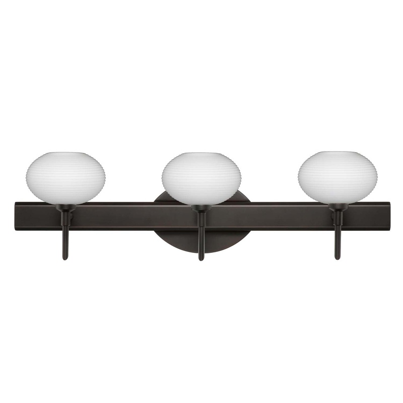 Three Light Wall Sconce from the Lasso Collection in Bronze Finish by Besa