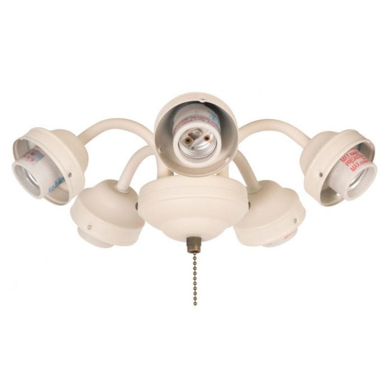 Craftmade F525-AW-LED Universal Five Light Fitter Antique White (Discontinued)