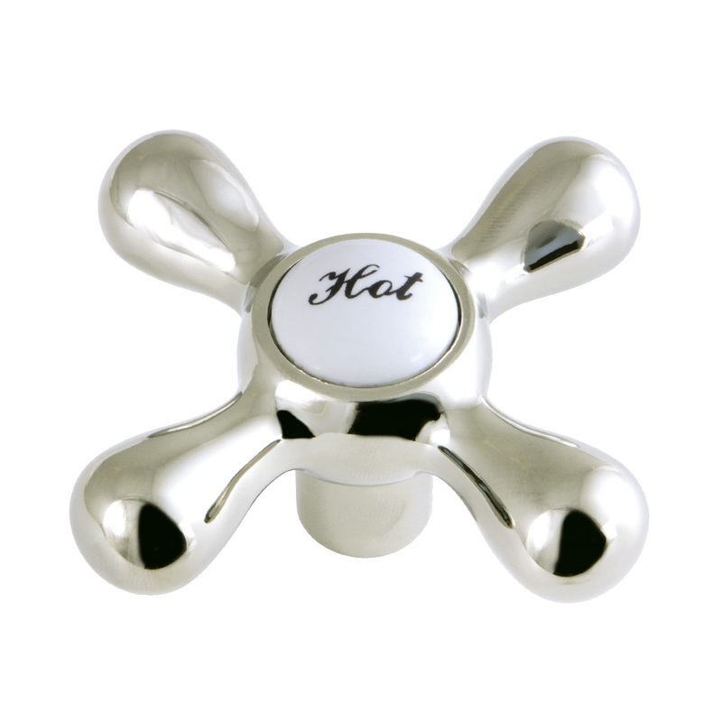 KSH266PNH Hot Metal Cross Handle, Polished Nickel