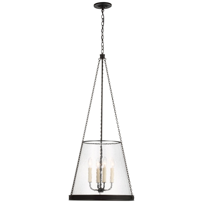 LED Pendant from the Reese Collection in Bronze Finish by Visual Comfort Signature