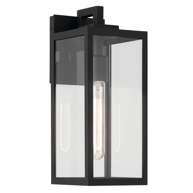 One Light Outdoor Wall Mount from the Branner Collection in Textured Black Finish by Kichler
