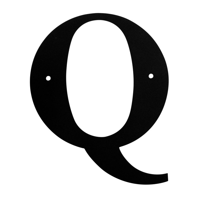 Village Wrought Iron LET-Q Letter Q Large
