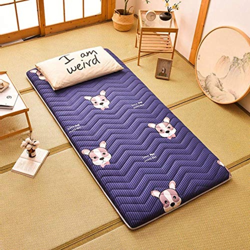 Z&HA Tatami Tappetino, 5 cm di Spessore Tappetino futon MattressTopper Tradizionale Giapponese futon ispessite Queen Size Standard Dimensione Dorm,A,90x200cm