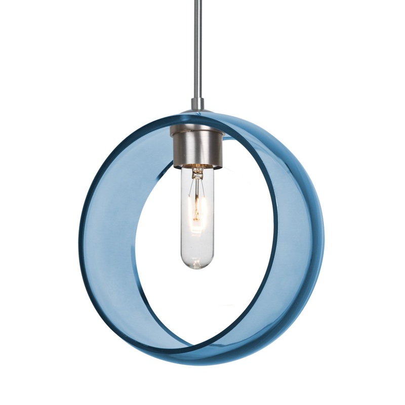 Besa 1JT-MANABL-SN-NI Besa Mana Pendant One Light Pendant Satin Nickel