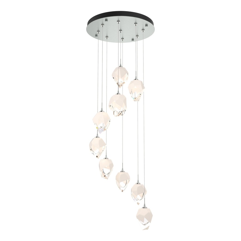 Chrysalis 9-Light Small Crystal Pendant Vintage Platinum White Crystal (WP)