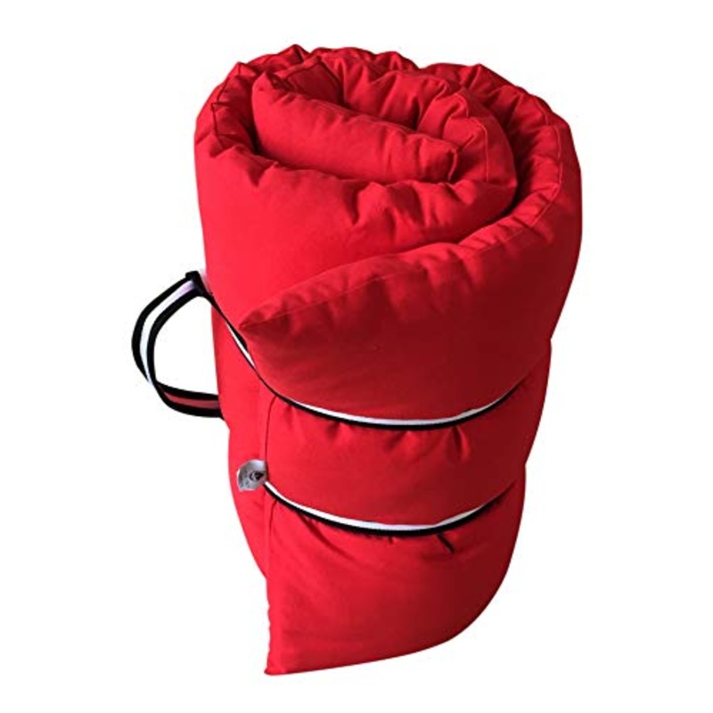 Futon Pieghevole 65 x 200 x 8 (Rosso)