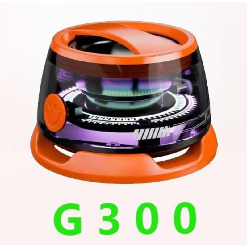 G300 Magnetic Suction Bluetooth Speaker – RGB Lights, 40mm Driver, 6H Playtime(Orange)