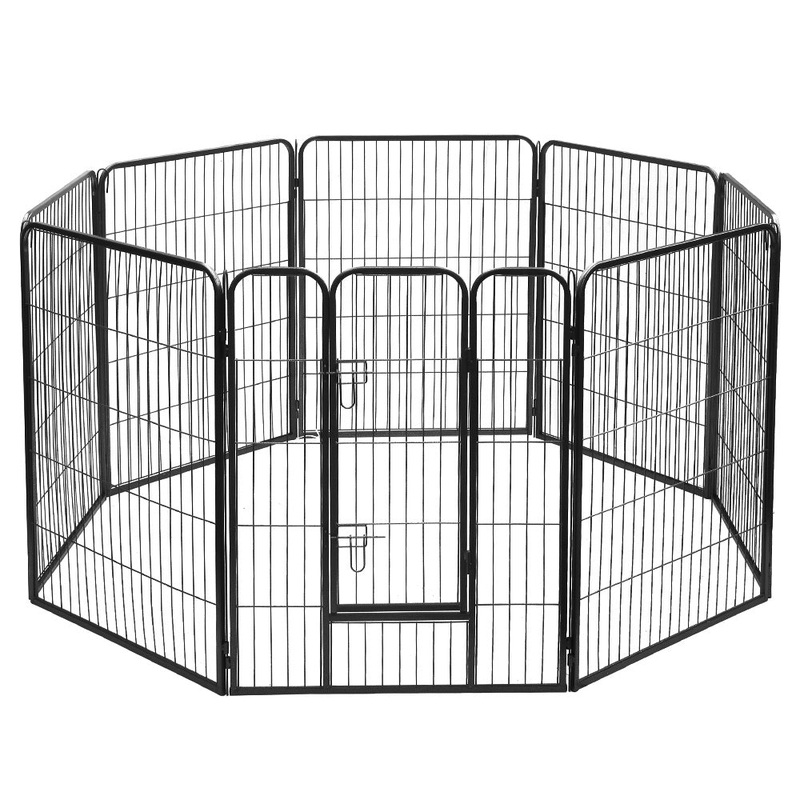 i.Pet 40″ 8 Panel Dog Playpen Pet Exercise Cage Enclosure Fence Play Pen