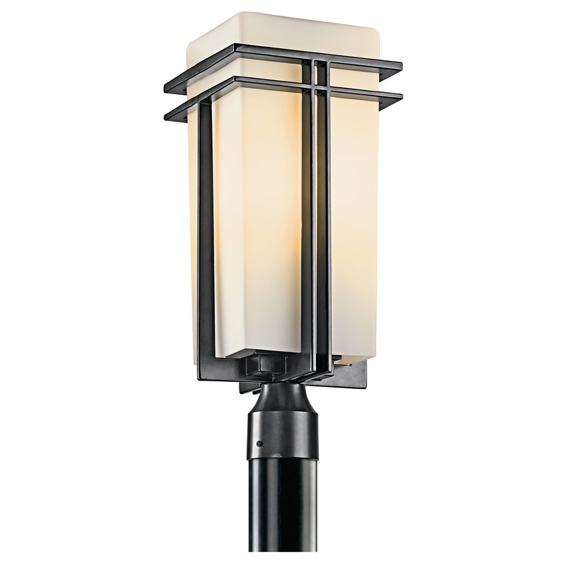 Kichler 49207BK One Light Outdoor Post Mount, Black