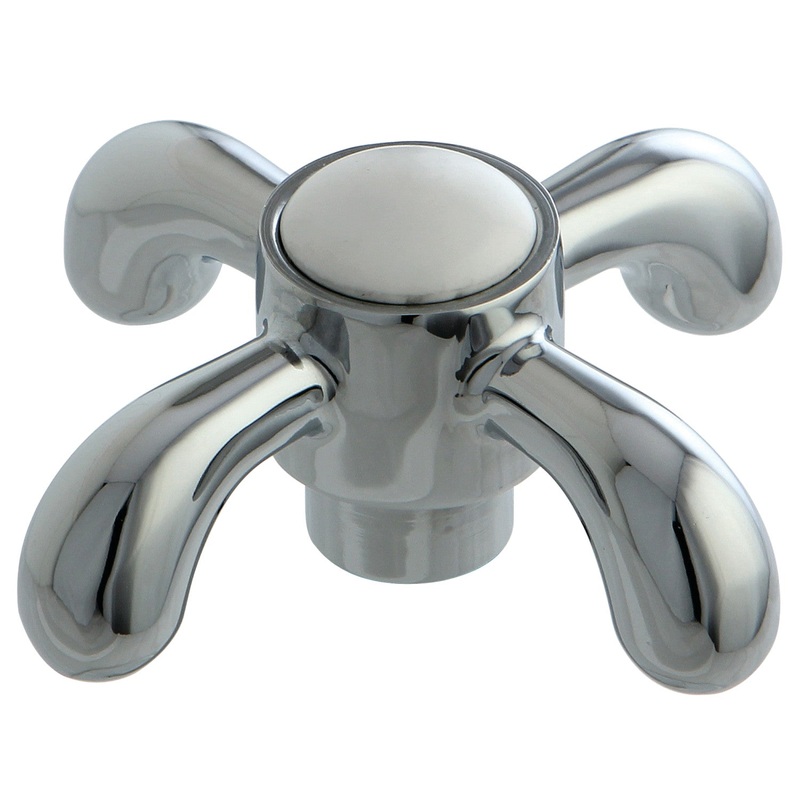 KSH7981TX Metal Cross Handle, Polished Chrome