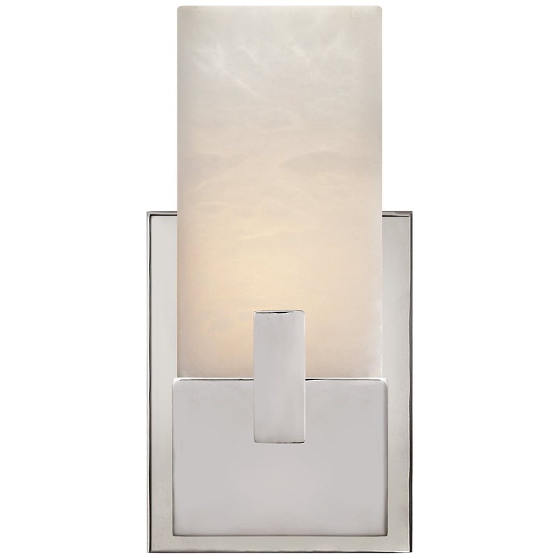 LED Bath Sconce from the Covet Collection in Polished Nickel Finish by Visual Comfort Signature