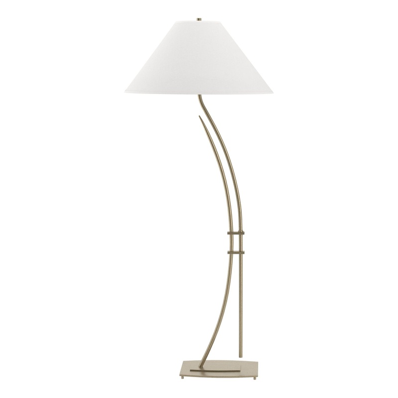 Metamorphic Contemporary Floor Lamp Soft Gold