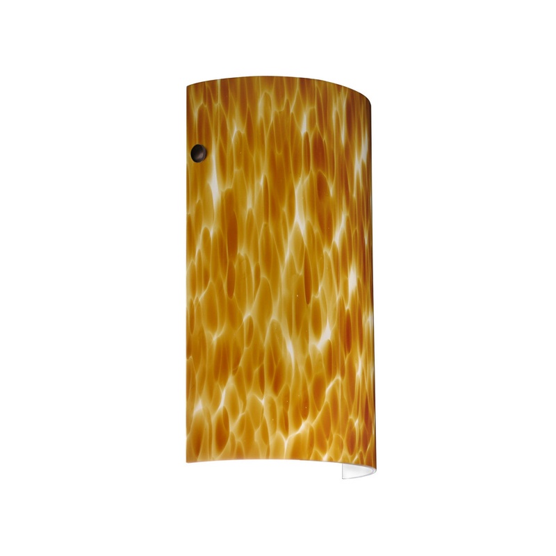 One Light Wall Sconce from the Tamburo Collection in Bronze Finish by Besa
