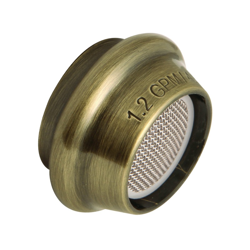 Z12KBSA7643 Cal Green 1.2 GPM Female Aerator, Antique Brass