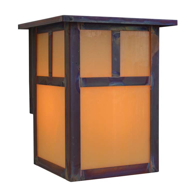 Arroyo MW-6TTN-RC Mission One Light Wall Mount Raw Copper