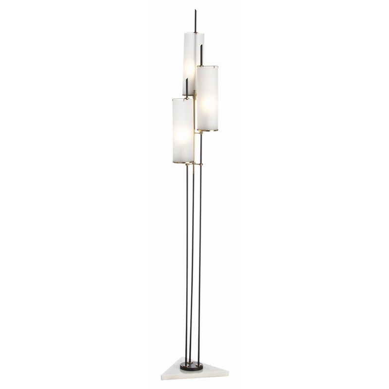 Arteriors 79661 Stefan Three Light Torchiere Black